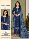 Royal Alpine 3551 By Bipson Pure Viscose Dress Material Exporters In India
